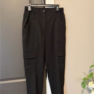 Max Studio Black Cargo Trousers